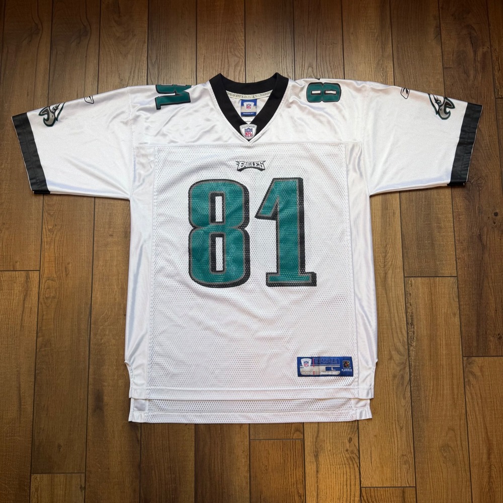 Vintage Reebok NFL Philadelphia Eagles Terrell Owens 81 Jersey Mens Large White